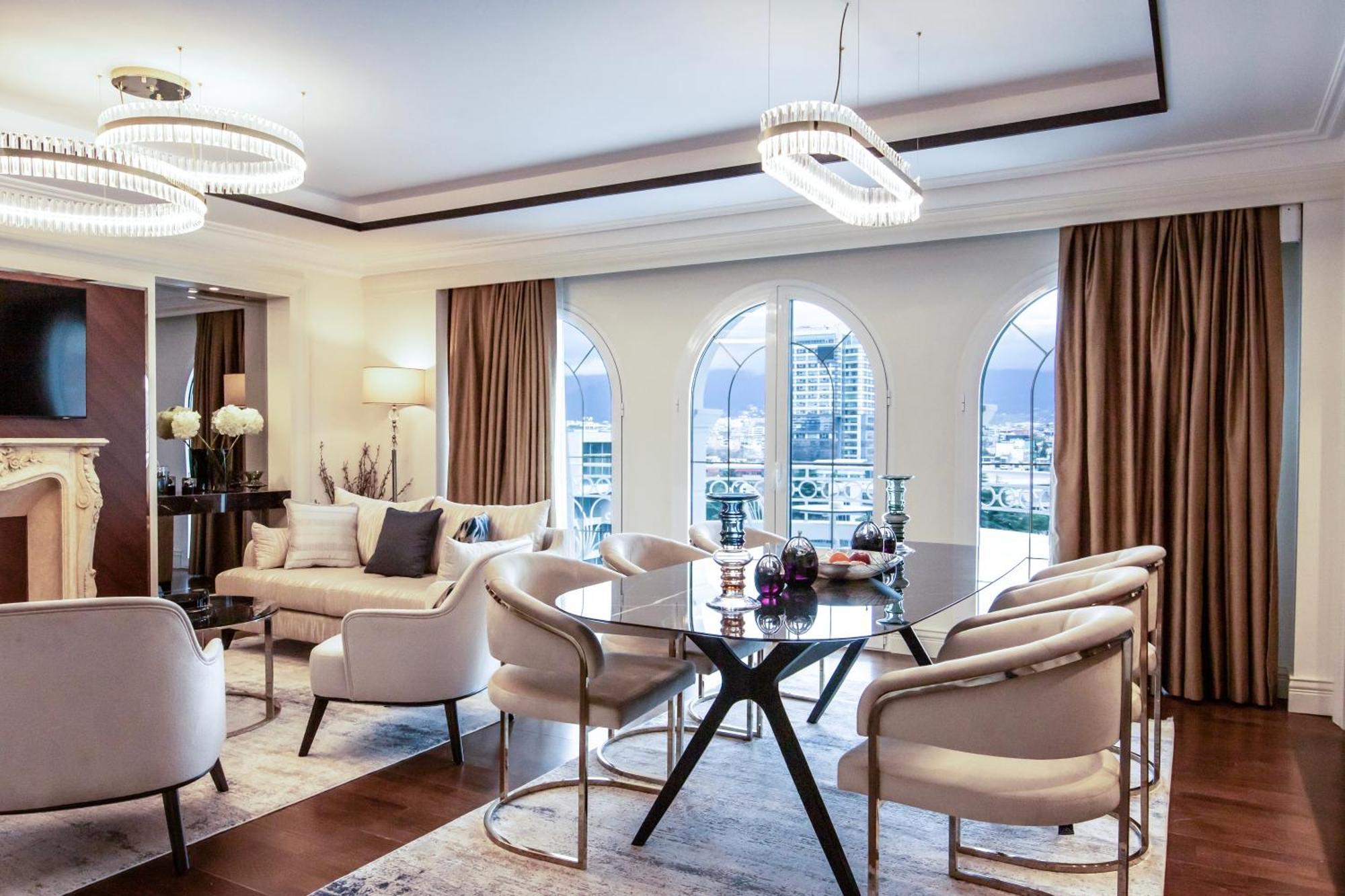 Xheko Imperial Luxury Hotel & Spa Тирана Екстер'єр фото The interior of a suite at the Mandarin Oriental, Munich